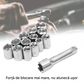 Trusă Chei Tubulare 40 Piese – Metric & SAE, Clichet 1/4" și 3/8"