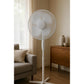 Ventilator cu picior VEN-2, 50W, 40 inch, 3 viteze, inaltime reglabila, alb