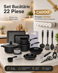 Cumperi Setul de Bucătărie 22 Piese și Primești Organizatorul de Condimente CADOU