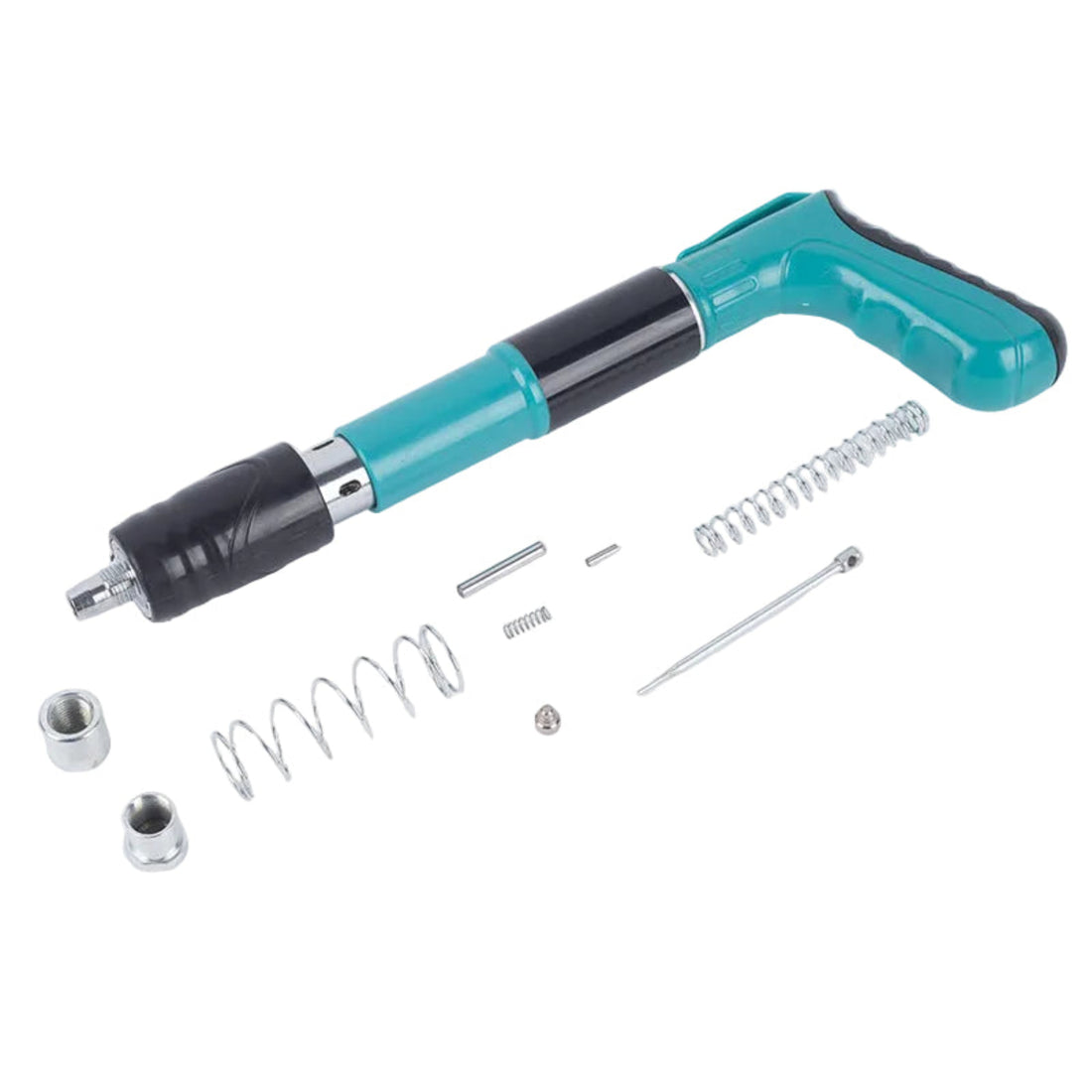 Pistol Pneumatic Manual Fixare Cuie / Nituri Perete – 30 cm, Calibru 7.3 cm + Cadou: Ochelari de Protecție