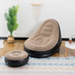 Fotoliu Gonflabil cu Suport Picioare și Înveliș Catifelat – Set Complet Relaxare