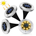 Lămpi Solare LED pentru Grădină – Set 4 Bucăți, Lumină Caldă (Warm White), IP65, Încărcare Solară