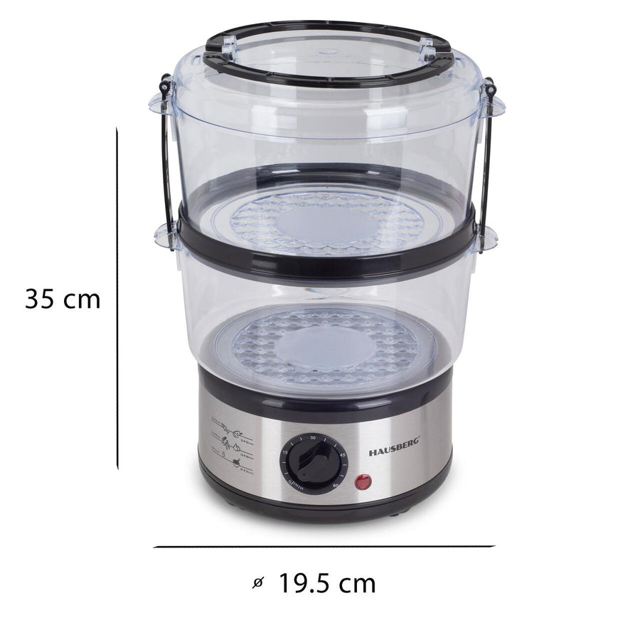 Aparat gatit cu aburi Hausberg HB-1350, 4.8L, 400W