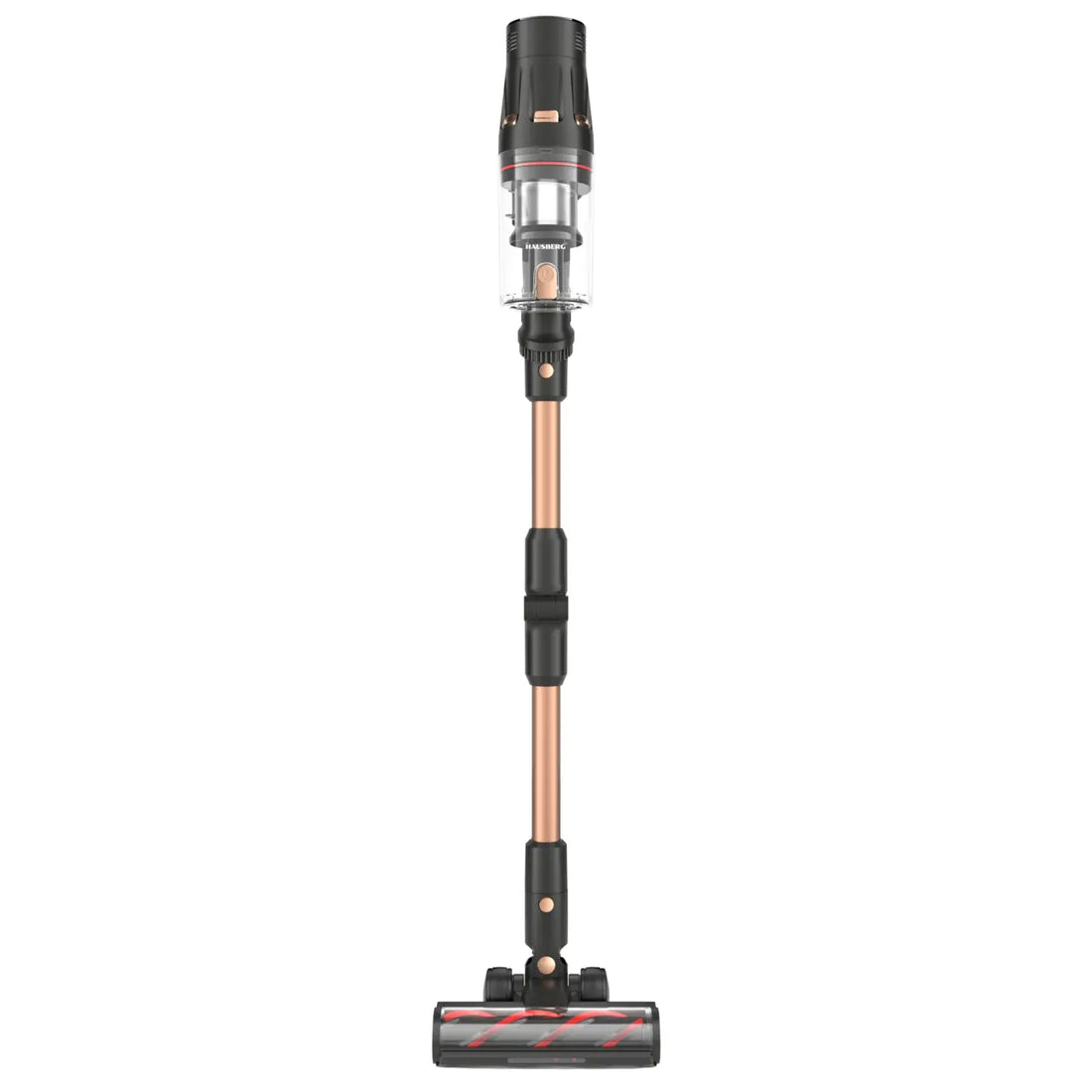 Aspirator vertical digital cu acumulator HAUSBERG HB2020AU, 500W BLDC, 34 kPa, senzor praf, ecran LED, 2 in 1