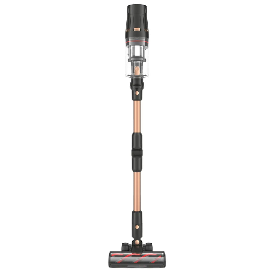 Aspirator vertical digital cu acumulator HAUSBERG HB2020AU, 500W BLDC, 34 kPa, senzor praf, ecran LED, 2 in 1