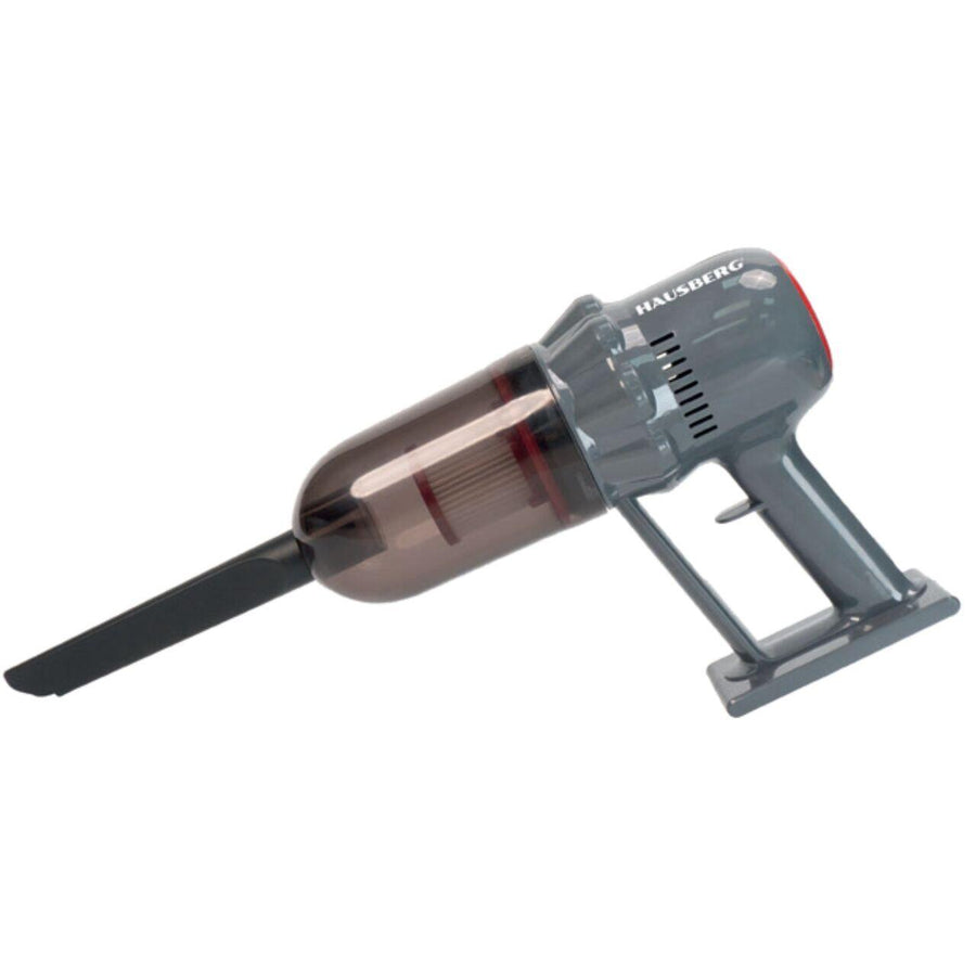 Aspirator vertical 2 in 1 HAUSBERG HB-2024GR, fara sac, aspirare uscata, 2 niveluri de viteza, motor turbo, 0.7 L, 600-800W, Gri