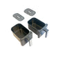 Friteuza dubla cu aer cald HAUSBERG HB-2373NG, 2200-2400W, capacitate 8.4L, termostat reglabil cu afisaj LED, control digital individual, 14 programe prestabilite, temporizator 60 min, ventilator de racire, Negru