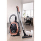 Aspirator fara sac HAUSBERG HB-2823AU, 1400-1800W, multiciclon, aspirare uscata, capacitate 2.5 litri, filtru HEPA, control viteza, derulator automat cablu, Auriu-Negru