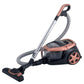 Aspirator fara sac HAUSBERG HB-2823AU, 1400-1800W, multiciclon, aspirare uscata, capacitate 2.5 litri, filtru HEPA, control viteza, derulator automat cablu, Auriu-Negru