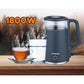 Cana fierbator HAUSBERG HB-3619BL, 1500 - 1800W, capacitate 2L, Anti-uscare, Oprire automata, Material Inox, sticla + plastic Bleu