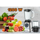 Blender, Hausberg HB-7764, doua viteze cu pulsatii, recipient sticla 1.8 L, 1200 W
