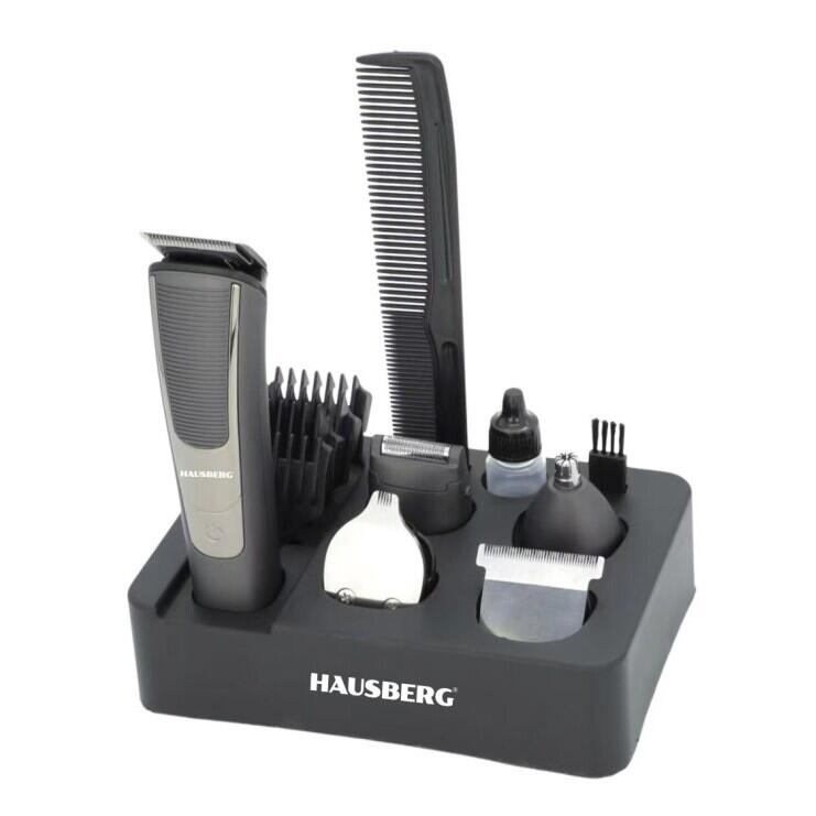 Set de tuns 8 in 1 reincarcabil Hausberg HB-96GR Digital 600mAh USB Type-C