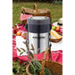Cutie de pranz Thermos Hausberg HB H1461, 2 litri, otel inoxidabil, 3 recipiente separate, lingura, furculita, inox