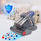 Aspirator UV antiacarieni cu afisaj digital multifunctional HAUSBERG HB-2022MV, 400-600W, sterilizare UV, ioni negativi, purificare cu ultrasunete, Mov-Gri