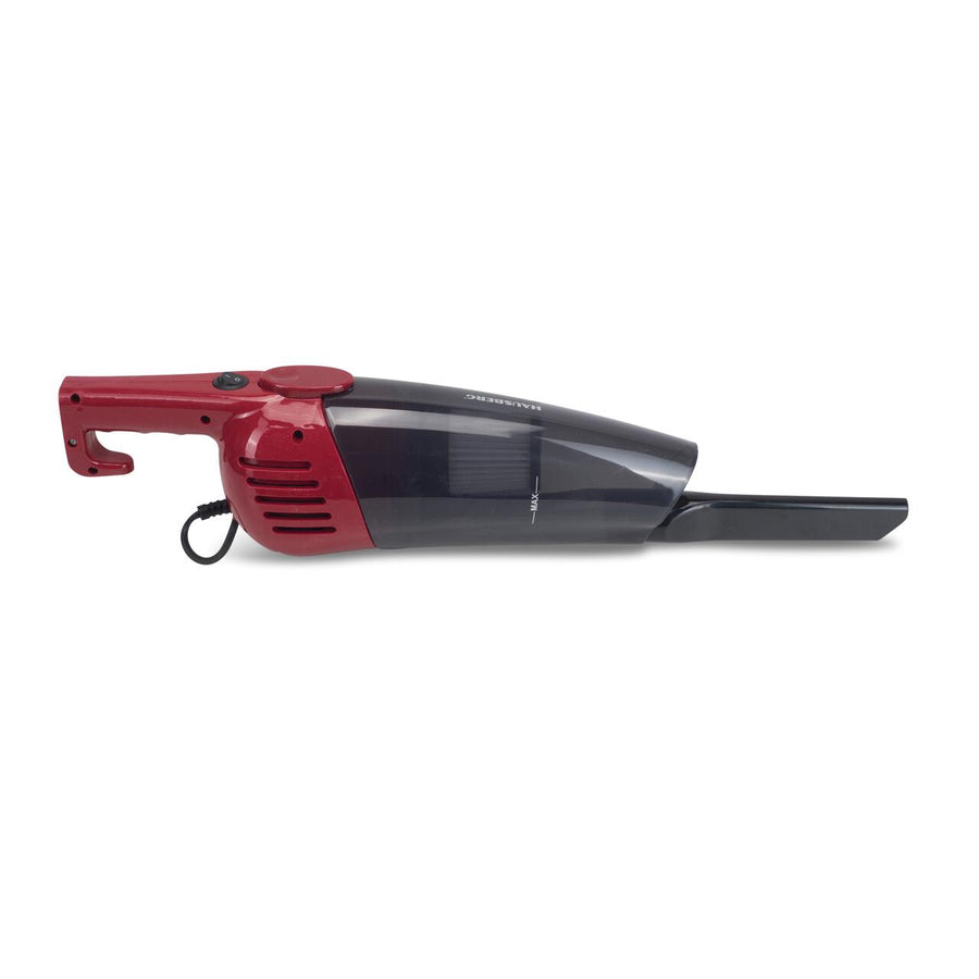 Aspirator vertical 2 in 1 HAUSBERG HB-2025RS, fara sac, aspirare uscata, filtru Hepa, 0.5 L, 600W, Rosu