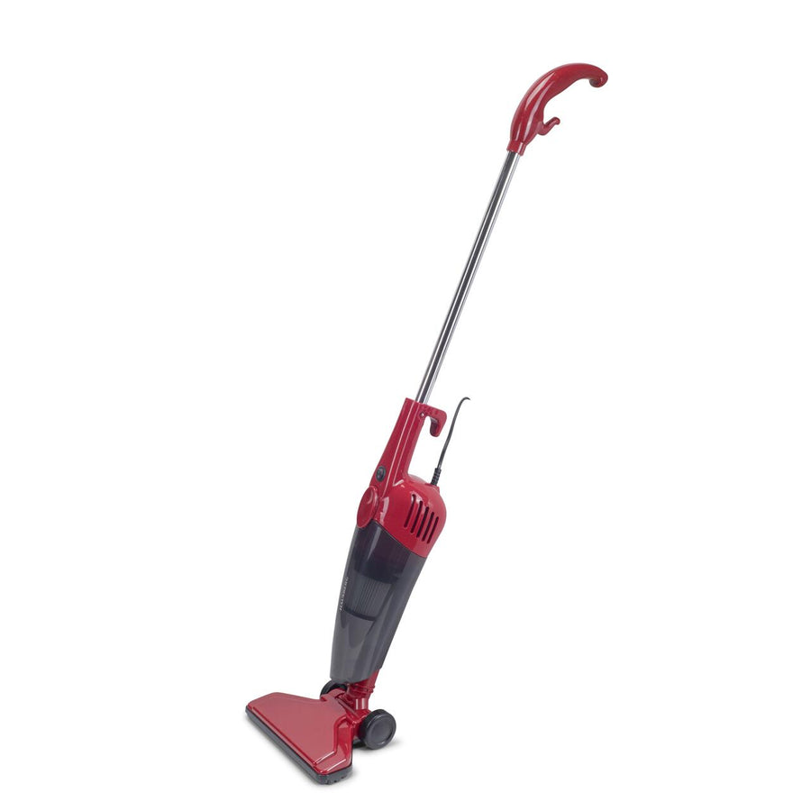 Aspirator vertical 2 in 1 HAUSBERG HB-2025RS, fara sac, aspirare uscata, filtru Hepa, 0.5 L, 600W, Rosu