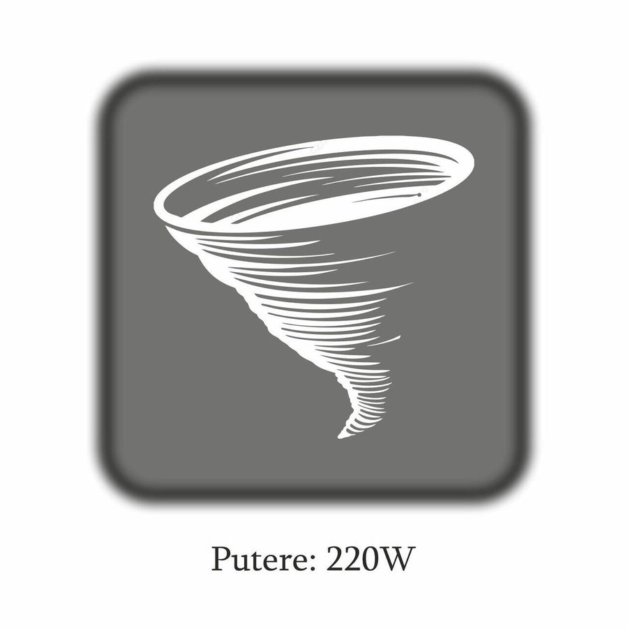 Aspirator vertical Hausberg HB-2027, putere 220W, fara sac, capacitate 0.25 l, filtre lavabile, 2 viteze, perie rotativa, timp de lucru 20-40 min, Alb