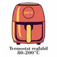 Friteuza Air Fryer Hausberg HB-2365, 1600-1800 W, 5.2 L, Timer, protectie supra-incalzire, maner rece, Display LCD
