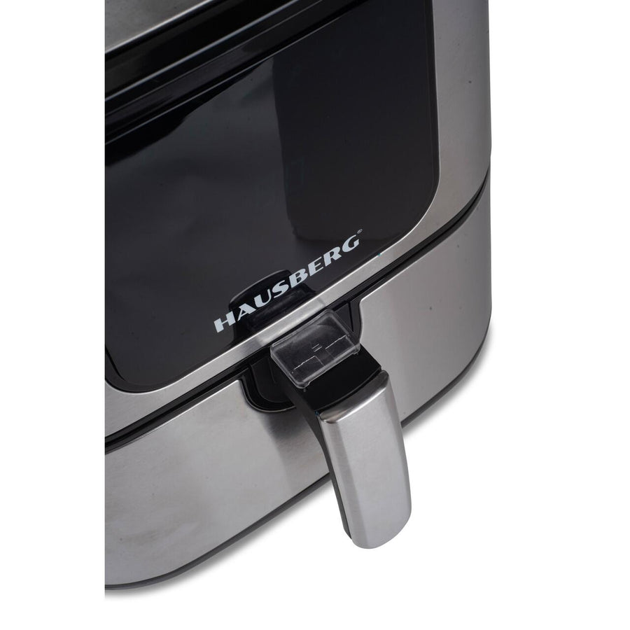 Friteuza Air Fryer Hausberg HB-2365, 1600-1800 W, 5.2 L, Timer, protectie supra-incalzire, maner rece, Display LCD