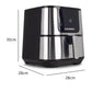 Friteuza Air Fryer Hausberg HB-2365, 1600-1800 W, 5.2 L, Timer, protectie supra-incalzire, maner rece, Display LCD