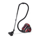 Aspirator fara sac Hausberg HB-2820RS, 2200 W, 4.5 litri, 85dB, filtru lavabil, sistem multi-ciclon, Negru/Rosu