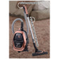 Aspirator fara sac HAUSBERG HB-2823AU, 1400-1800W, multiciclon, aspirare uscata, capacitate 2.5 litri, filtru HEPA, control viteza, derulator automat cablu, Auriu-Negru