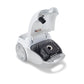 Aspirator cu sac HAUSBERG HB-2877AB, aspirare uscata, 4 litri, 1400 - 1800 W, protectie motor, sistem de rulare a cablului, Alb-Gri