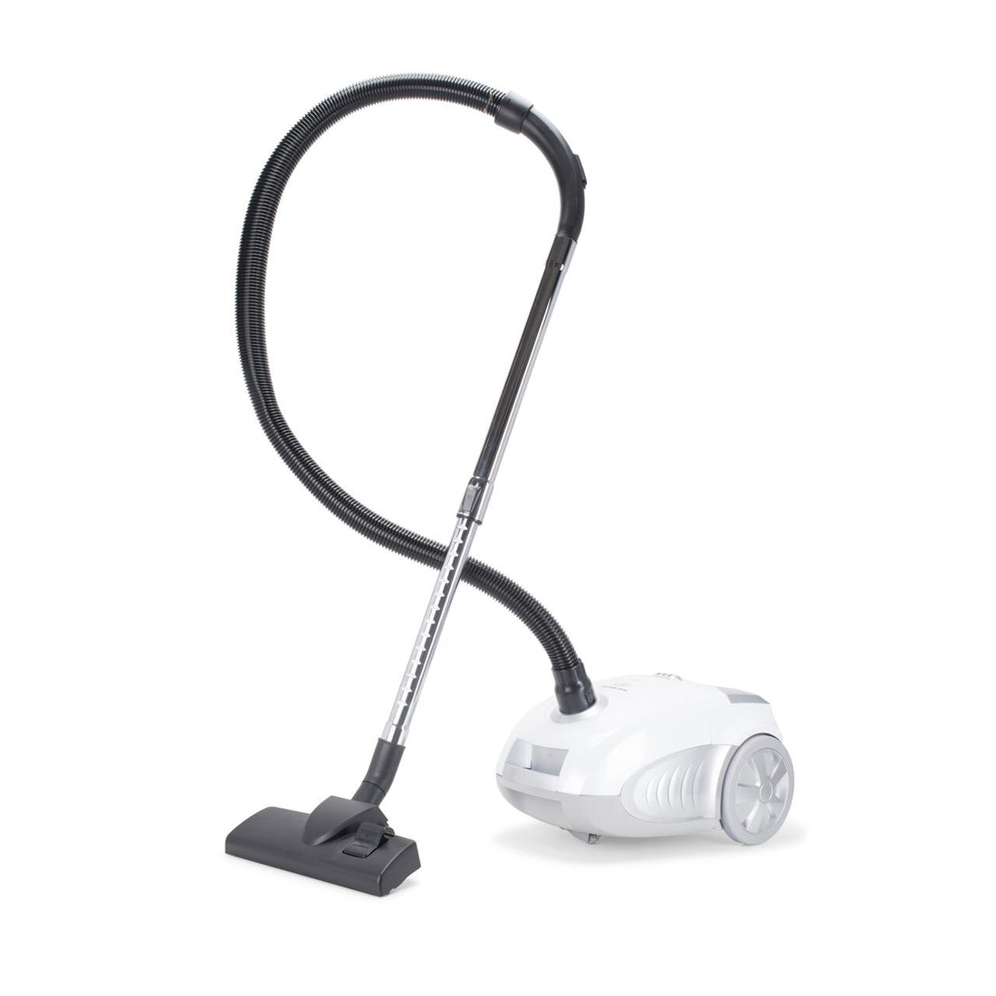 Aspirator cu sac HAUSBERG HB-2877AB, aspirare uscata, 4 litri, 1400 - 1800 W, protectie motor, sistem de rulare a cablului, Alb-Gri