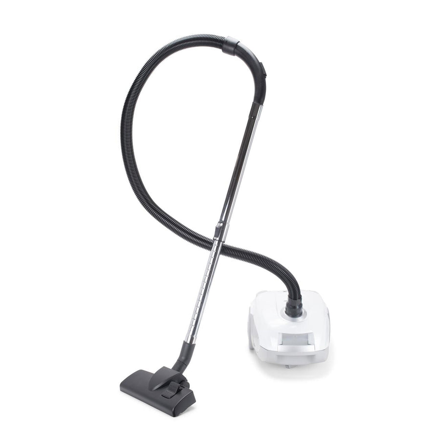 Aspirator cu sac HAUSBERG HB-2877AB, aspirare uscata, 4 litri, 1400 - 1800 W, protectie motor, sistem de rulare a cablului, Alb-Gri