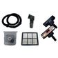 Aspirator cu sac HAUSBERG HB-2877AB, aspirare uscata, 4 litri, 1400 - 1800 W, protectie motor, sistem de rulare a cablului, Alb-Gri