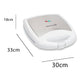 Aparat pentru biscuiti Hausberg HB-3563AB, 1100 W - 1300 W, argintiu/ALB