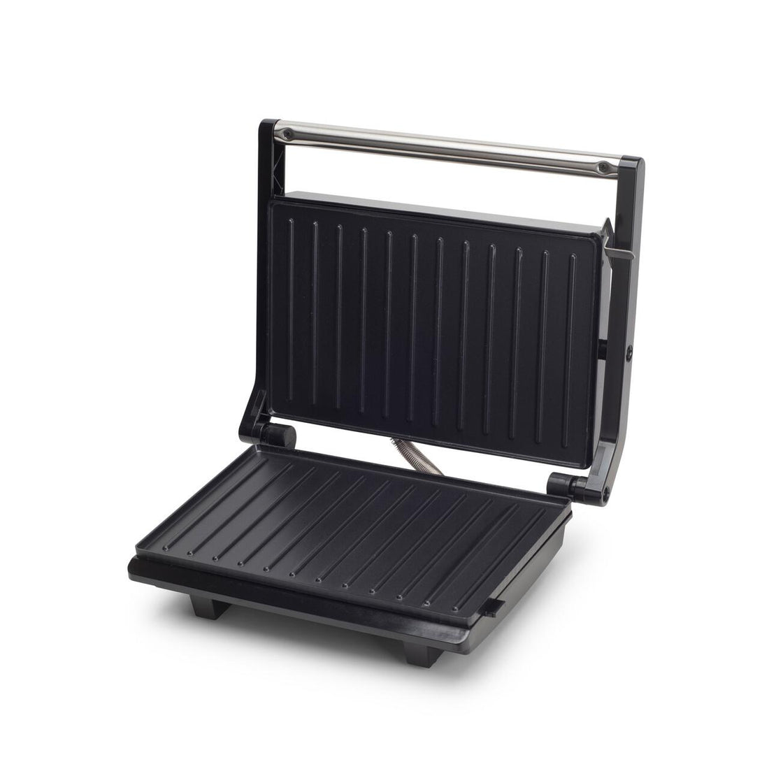 Sandwich maker & grill HAUSBERG HB-539IN, 1100-1300W, Termostat reglabil, Placi acoperite cu granit, Corp din Inox