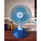 Ventilator birou Hausberg HB5550, 15W-20W, 15 cm, 2 viteze, alb-albastru
