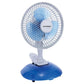 Ventilator birou Hausberg HB5550, 15W-20W, 15 cm, 2 viteze, alb-albastru