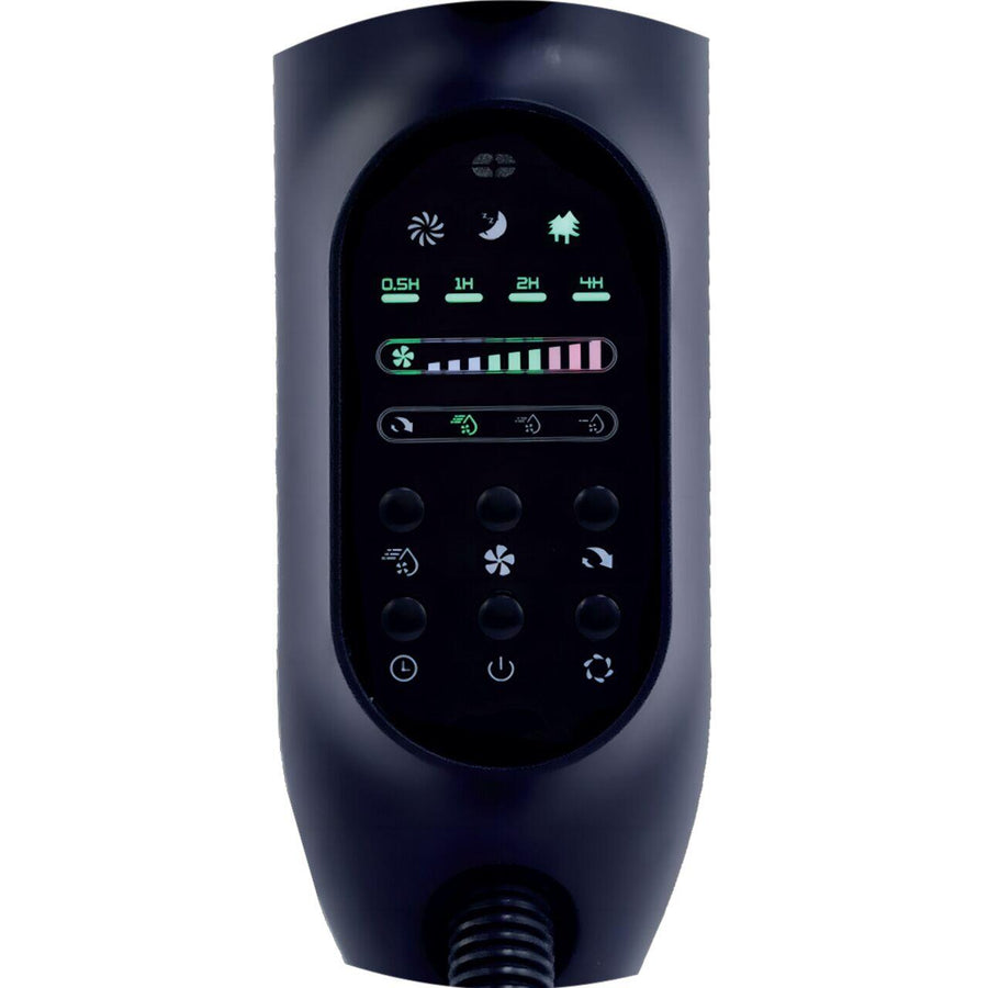 Ventilator umidificator Hausberg HB-5601NG, 75W, 16 inch, 3 viteze, timer 7.5h, rezervor 2.8L, LCD, telecomanda
