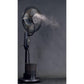 Ventilator umidificator Hausberg HB-5601NG, 75W, 16 inch, 3 viteze, timer 7.5h, rezervor 2.8L, LCD, telecomanda