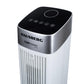 Ventilator turn digital Hausberg HB-5953AB, 55W, 41 inch, 3 viteze, 3 moduri, temporizator 24h, LED, oscilatie, telecomanda, difuzor parfum, alb