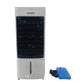 Ventilator cu racire si umidificare Hausberg HB-5955, 3 viteze, temporizator 12h, rezervor 4L, telecomanda, alb