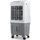 Racitor de aer portabil Hausberg HB-5961AB, 75W, rezervor 20L, 3 viteze, control mecanic, 2 cutii gheata, alb