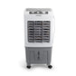 Racitor de aer portabil Hausberg HB-5961AB, 75W, rezervor 20L, 3 viteze, control mecanic, 2 cutii gheata, alb