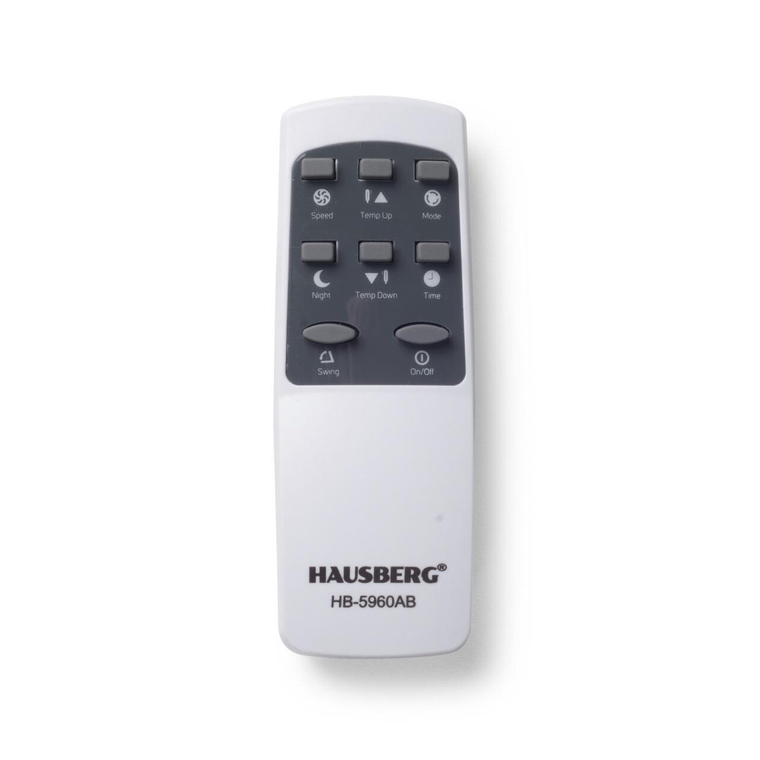 Racitor de aer portabil Hausberg HB-5962AB, 65–80W, rezervor 7.8L, 3 viteze, oscilatie 60°, pachet gheata inclus, alb