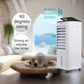 Racitor de aer portabil Hausberg HB-5963AB, 55–80W, rezervor 12L, 3 viteze, functie Turbo, oscilatie 60°, control mecanic, alb