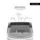 Aparat de preparat gheata HAUSBERG HB-6019IN, capacitate vas apa 1.2 litri, productie cuburi gheata 12-15 kg / 24 ore, capacitate de stocare 0.6 kg, 9 cuburi/6-9 min, argintiu