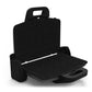 Sandwich-maker Hausberg HB631NG, 1600-1800W, Placi antiaderente, Negru/Inox