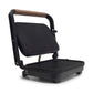 Sandwich-maker Grill HAUSBERG HB-632, 1100-1300 W, Panini, Placi nonaderente, Maner rece, Negru