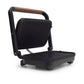 Sandwich-maker Grill HAUSBERG HB-632, 1100-1300 W, Panini, Placi nonaderente, Maner rece, Negru