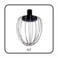 Mixer cu bol HAUSBERG HB-7620GR, putere 700-800W, 5 litri, 6 viteze, Gri