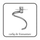 Mixer cu bol HAUSBERG HB-7620GR, putere 700-800W, 5 litri, 6 viteze, Gri