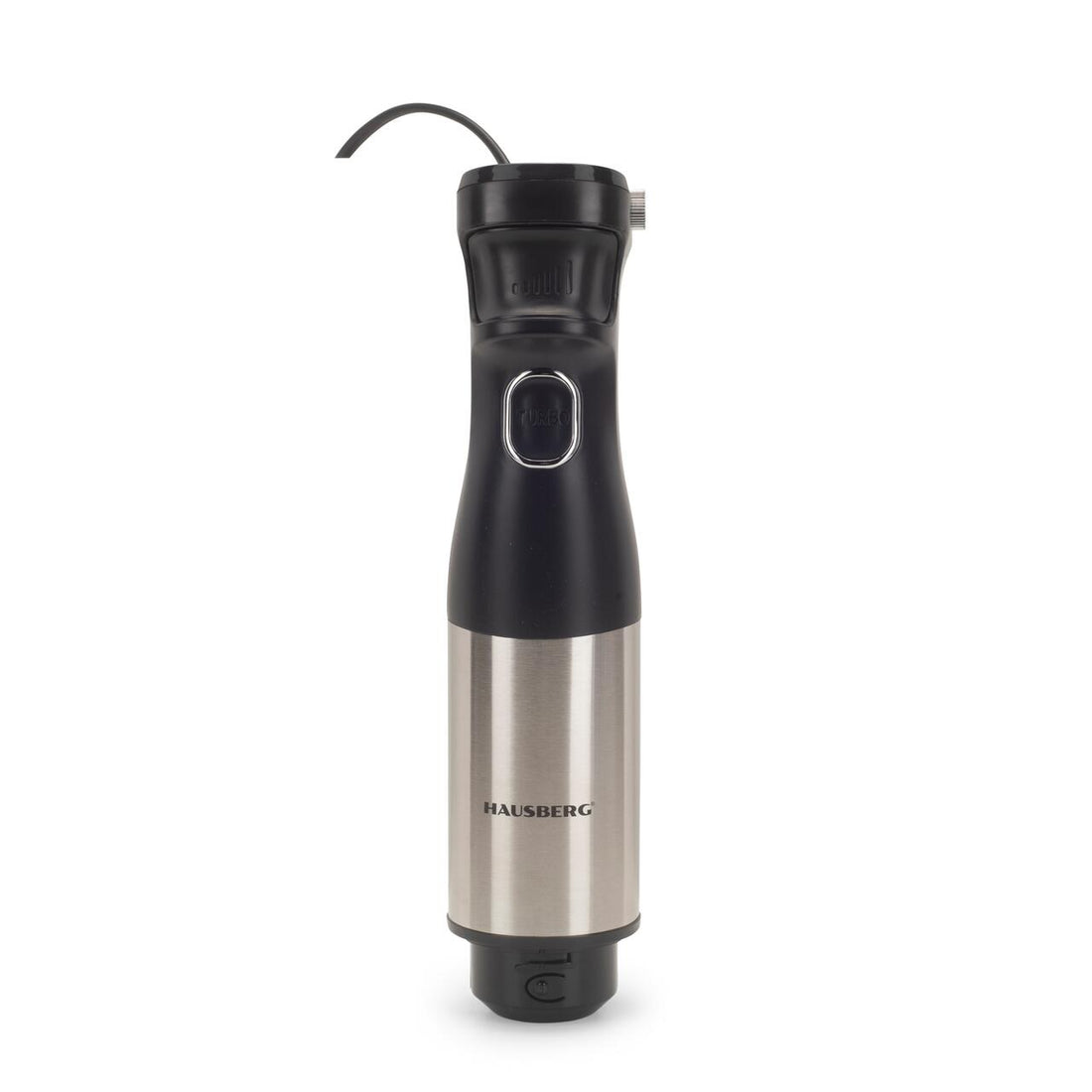 Blender 2 in 1 HAUSBERG HB-7704IN cu putere 1000W, Mixer vertical profesional, 10 trepte de viteza si functie Turbo, Capacitate pahar 700 ml , Multifunctional, Negru