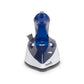 Mini fier de calcat Hausberg HB-7810BL, 1000 W, De voiaj, 75 ml, Ceramica, Auto curatarе, Alb-Albastru